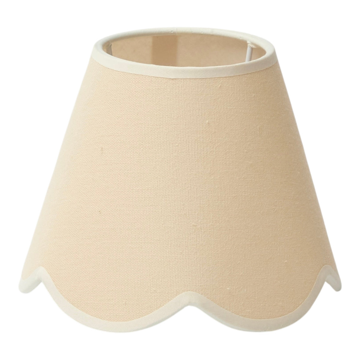 Beige Scallop Lampshade