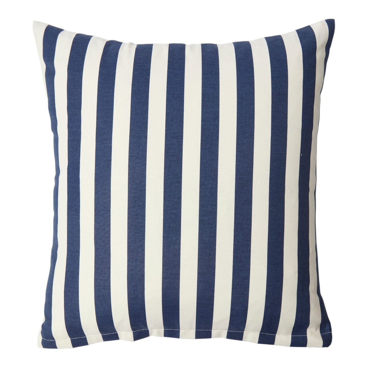 Dark Blue Striped Outdoor Cushion