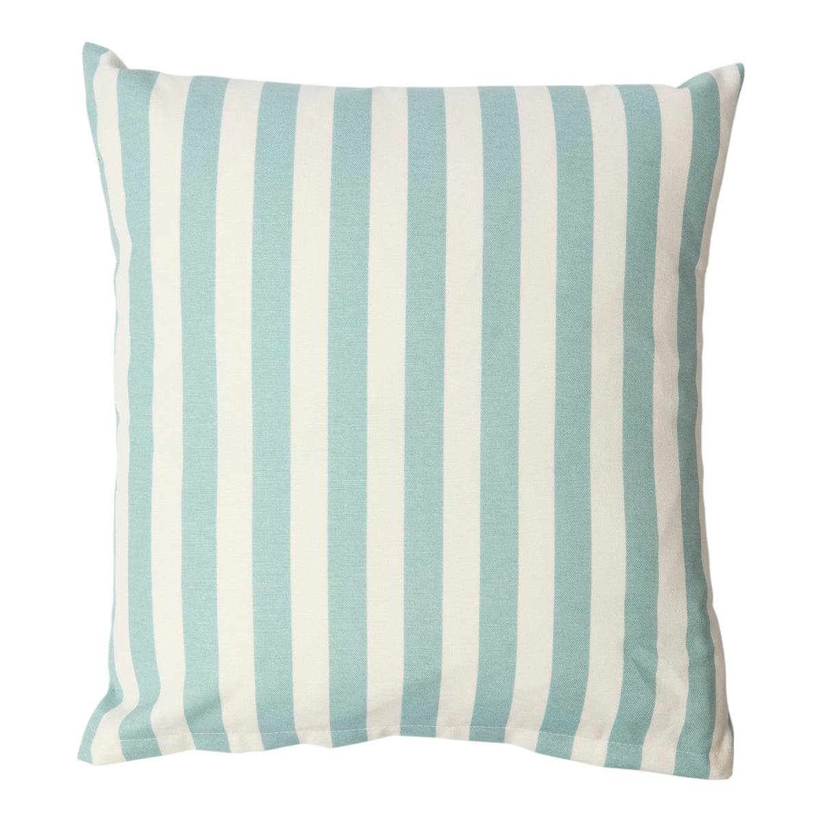 Turquoise Striped Outdoor Cushion