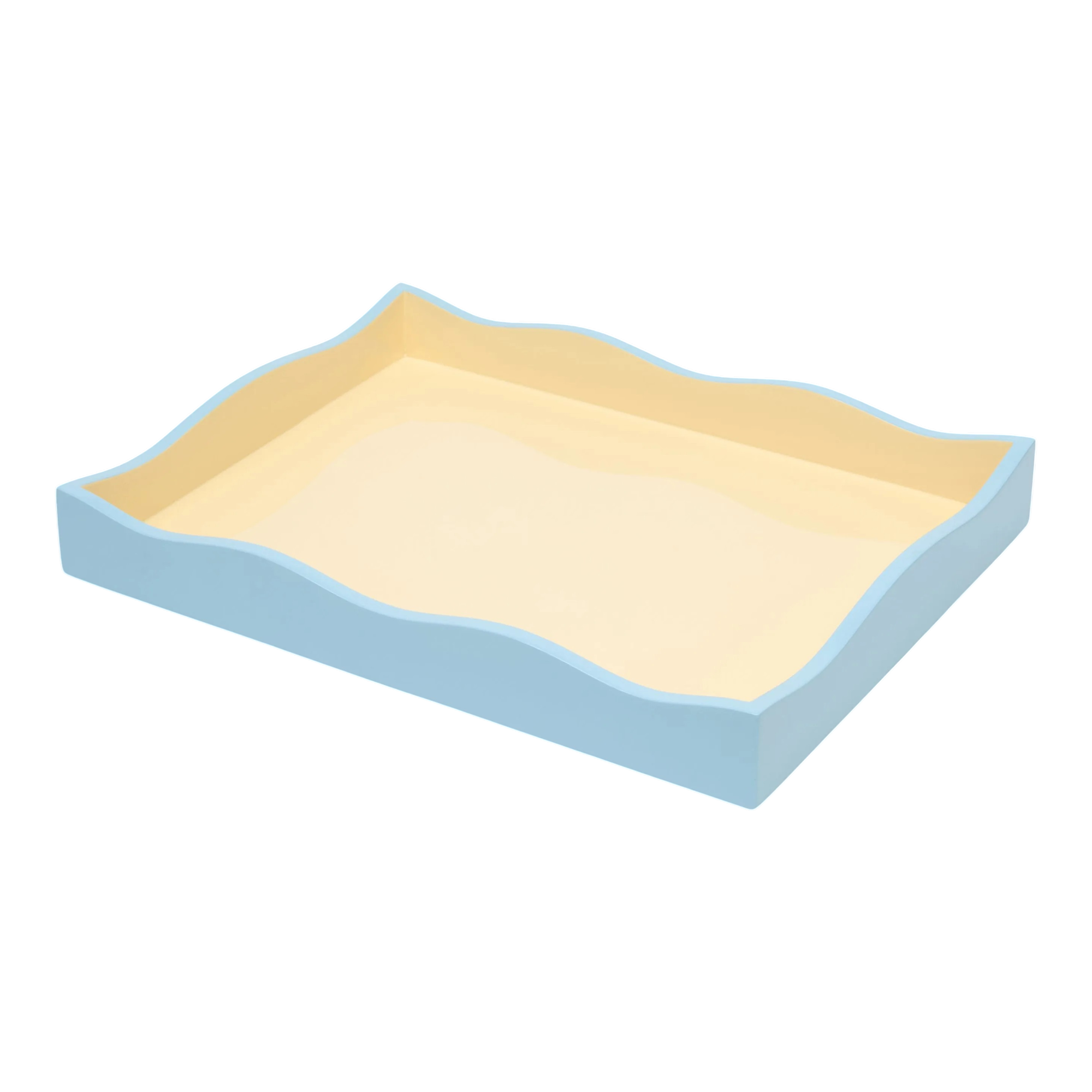 Allegra Wiggle Tray in Blue and Cream