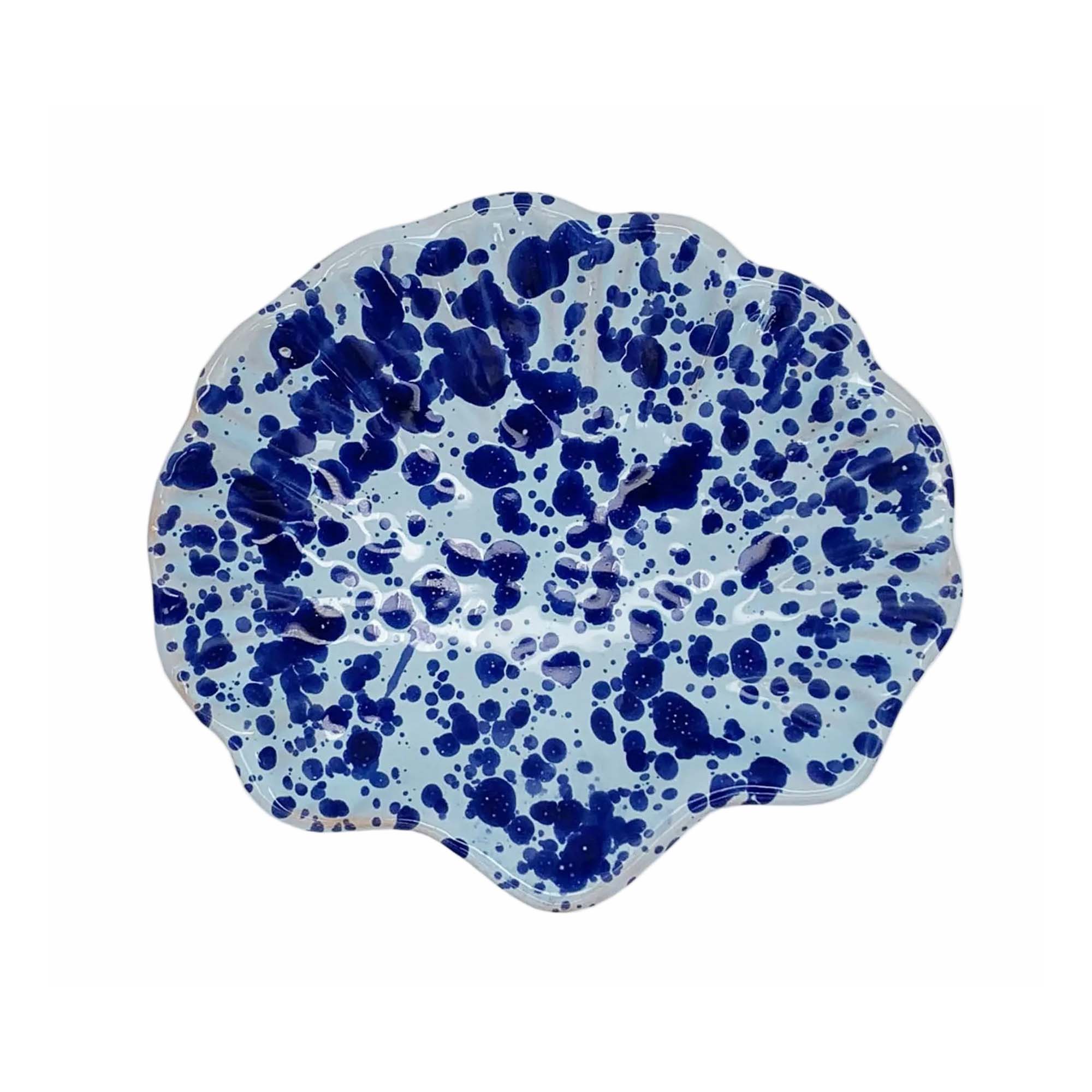 Splatterware Shell Dish