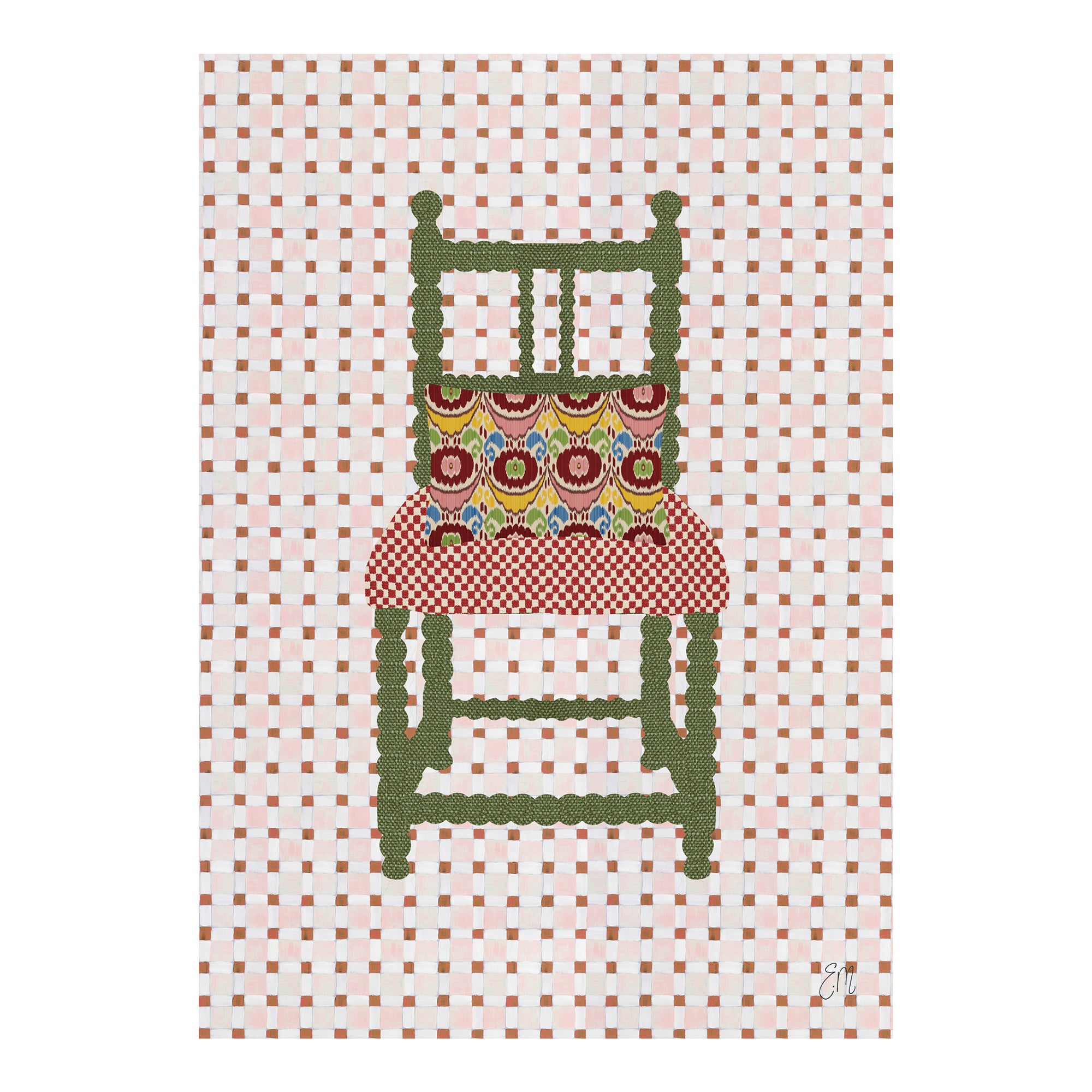 La Pierre Frey Chair Print