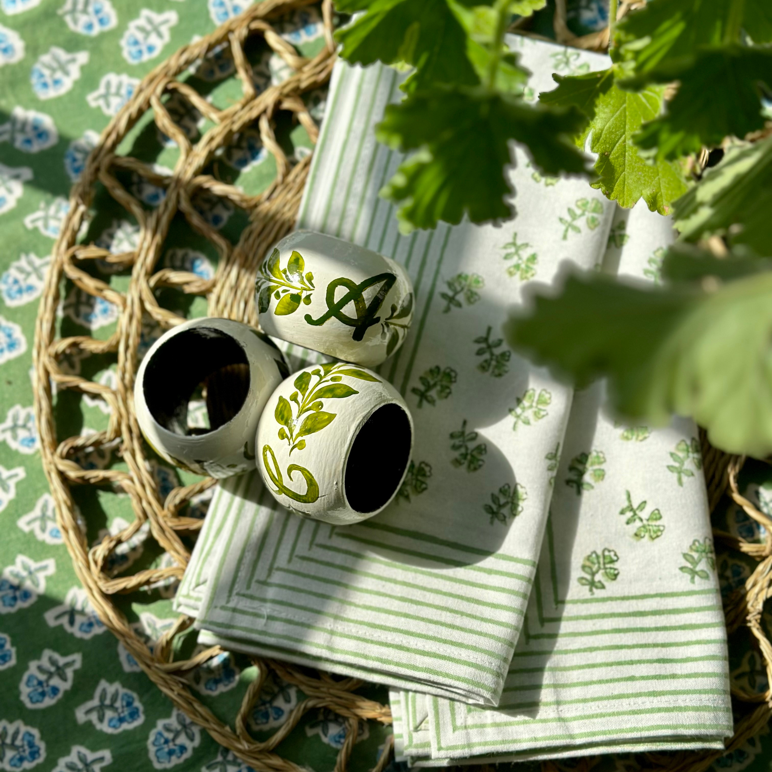 Green Ditsy Napkin | Set of 4