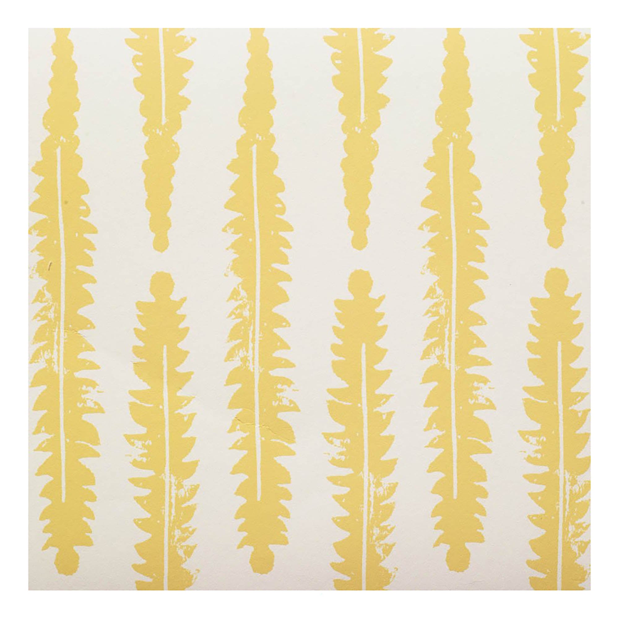 Fern Wallpaper Mustard