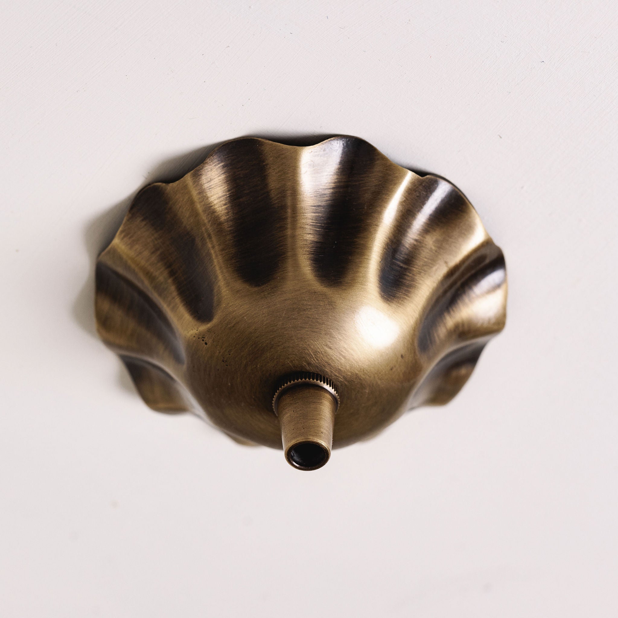 Wavy Brass Ceiling Rose