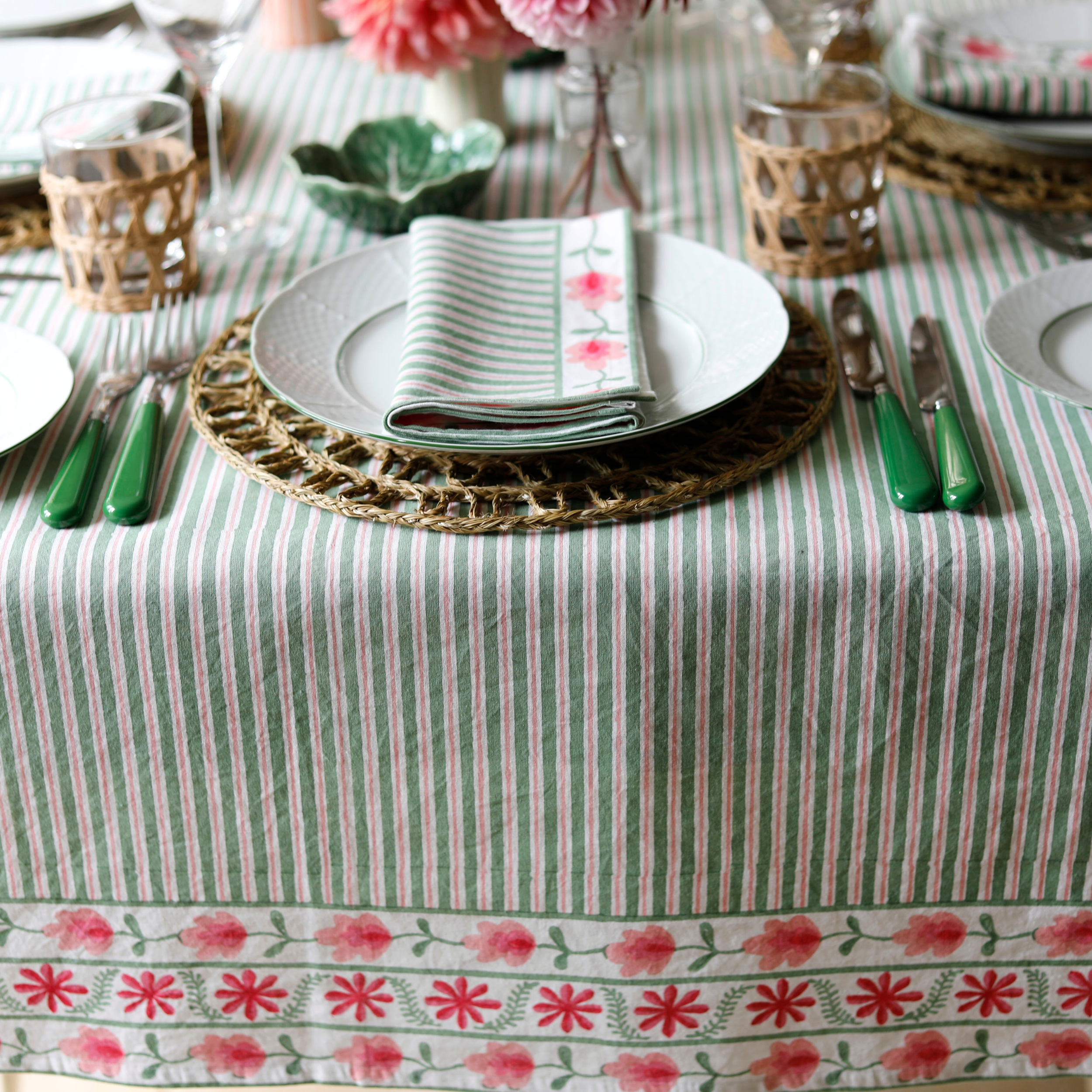 Suzani Stripe Tablecloth
