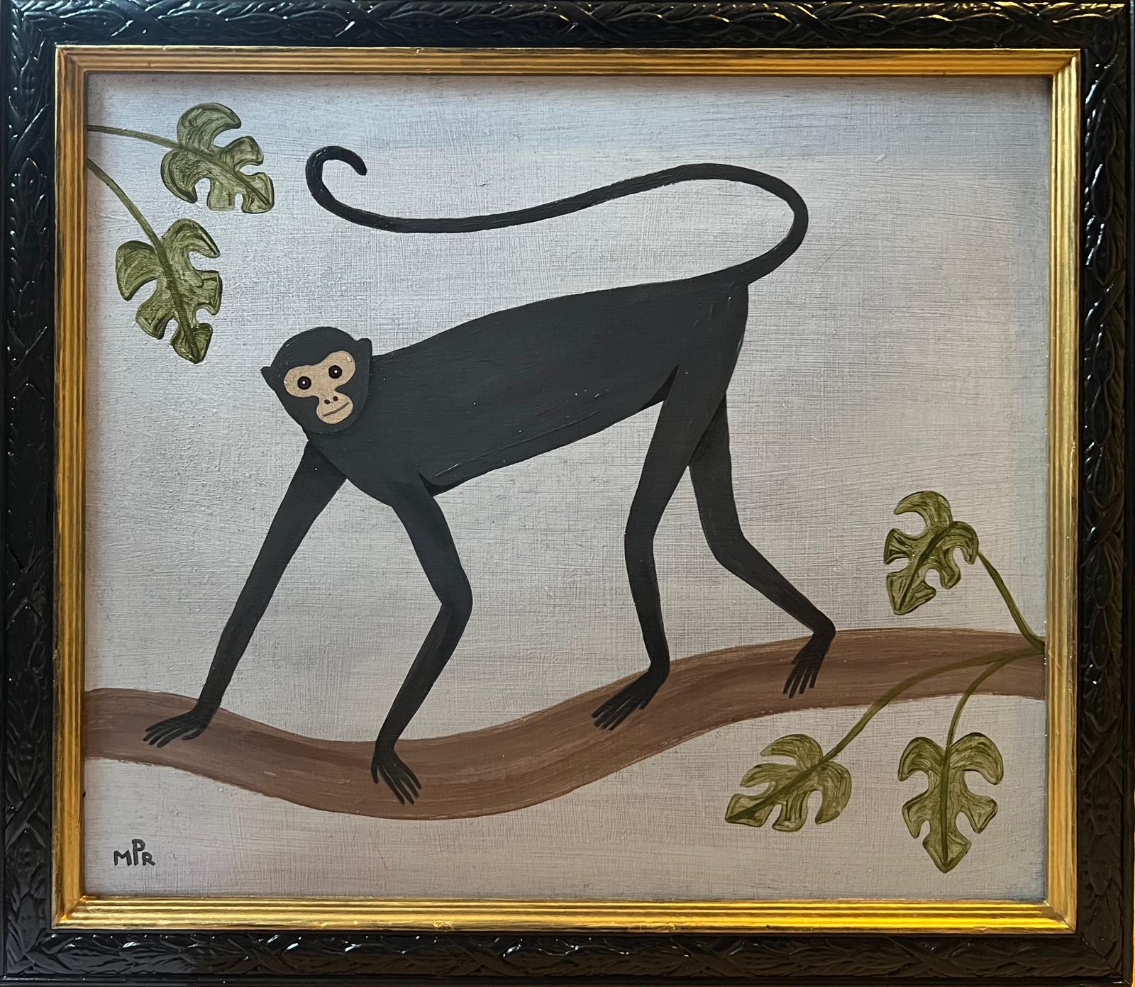 Spider Monkey Oil Painting