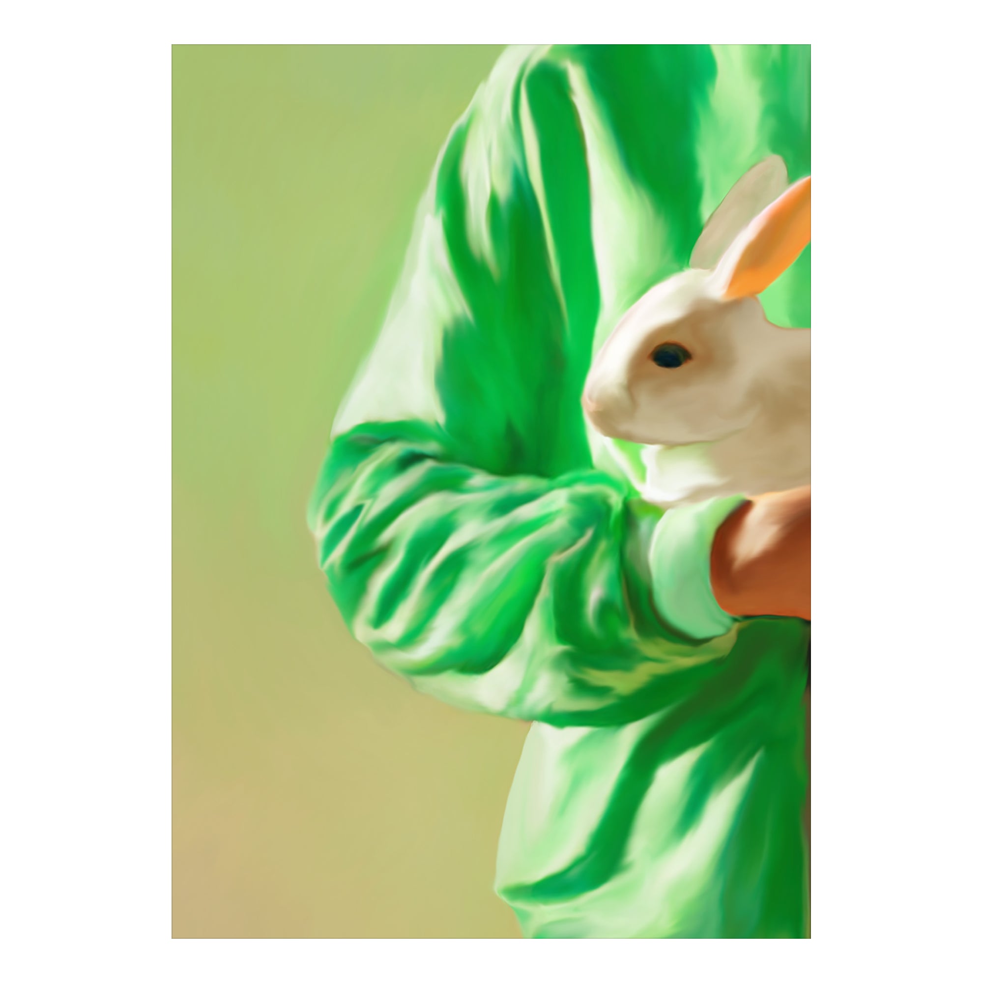 White Rabbit Print by Misfitting things