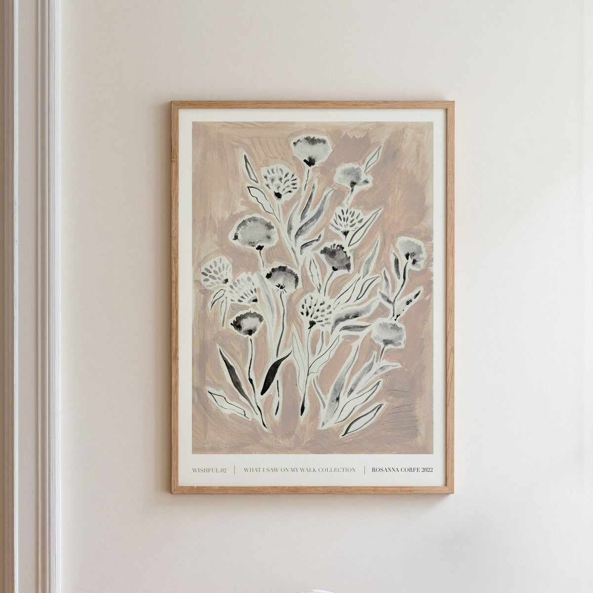 Wishful Pink Floral Art Print