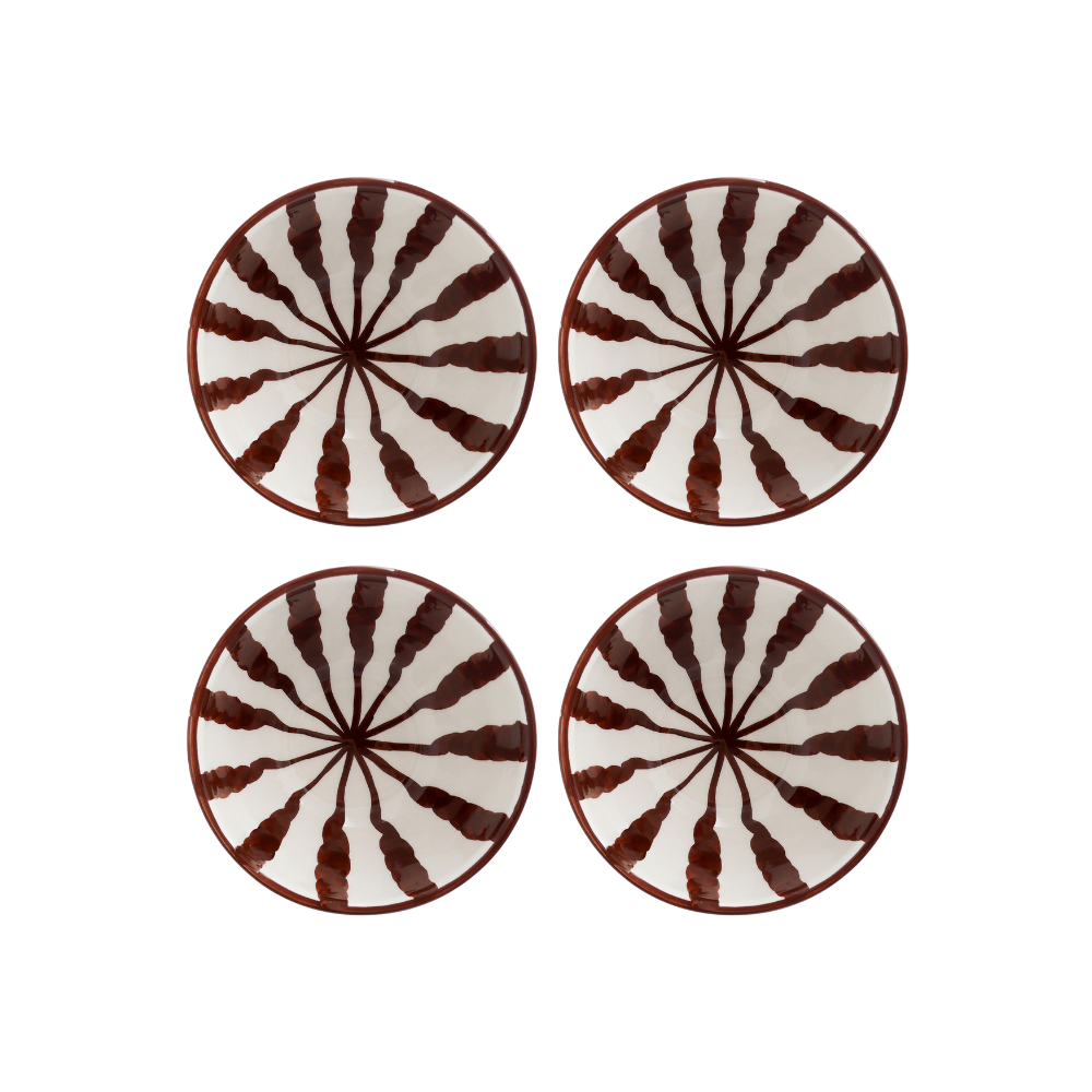 Wave Breakfast Bowls - Set Of 4 - Choose Your Colour