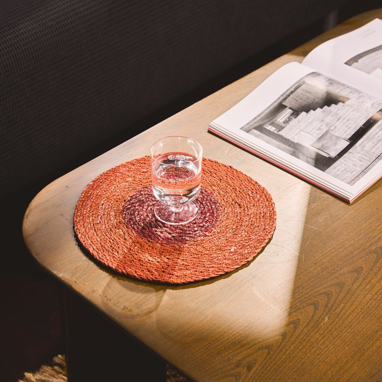 Seagrass Placemats Set of 2 - Red / Bordaux