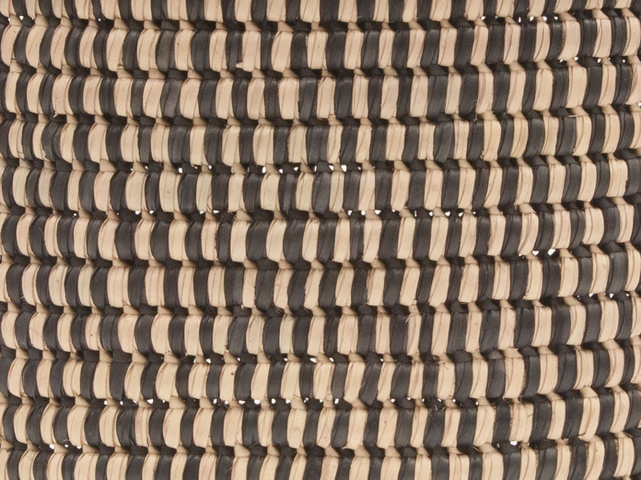 YULE : Grey Slate Check Lidded Laundry Basket