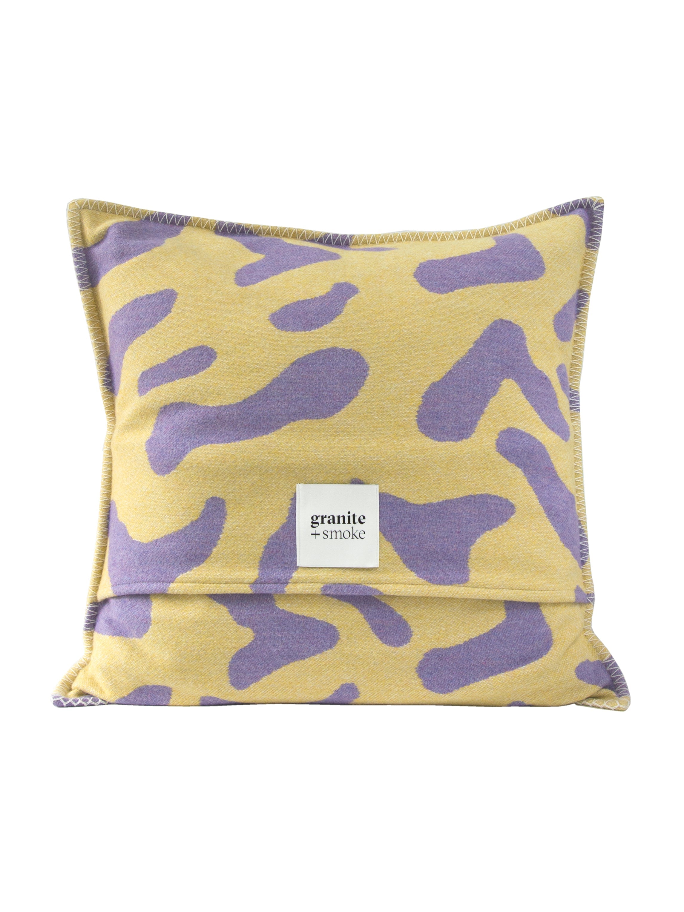 Recycled Wool Scatter Cushion | Yellow