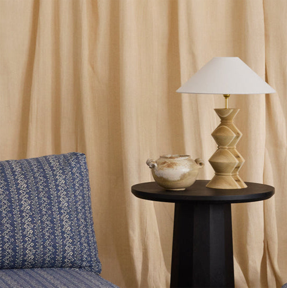 Ziggy Totem Beech Lamp Base