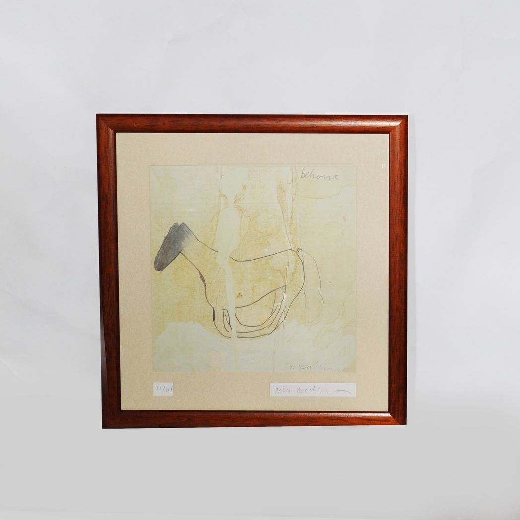 'Behorse' Original Framed & Signed Print by Peter Buechler