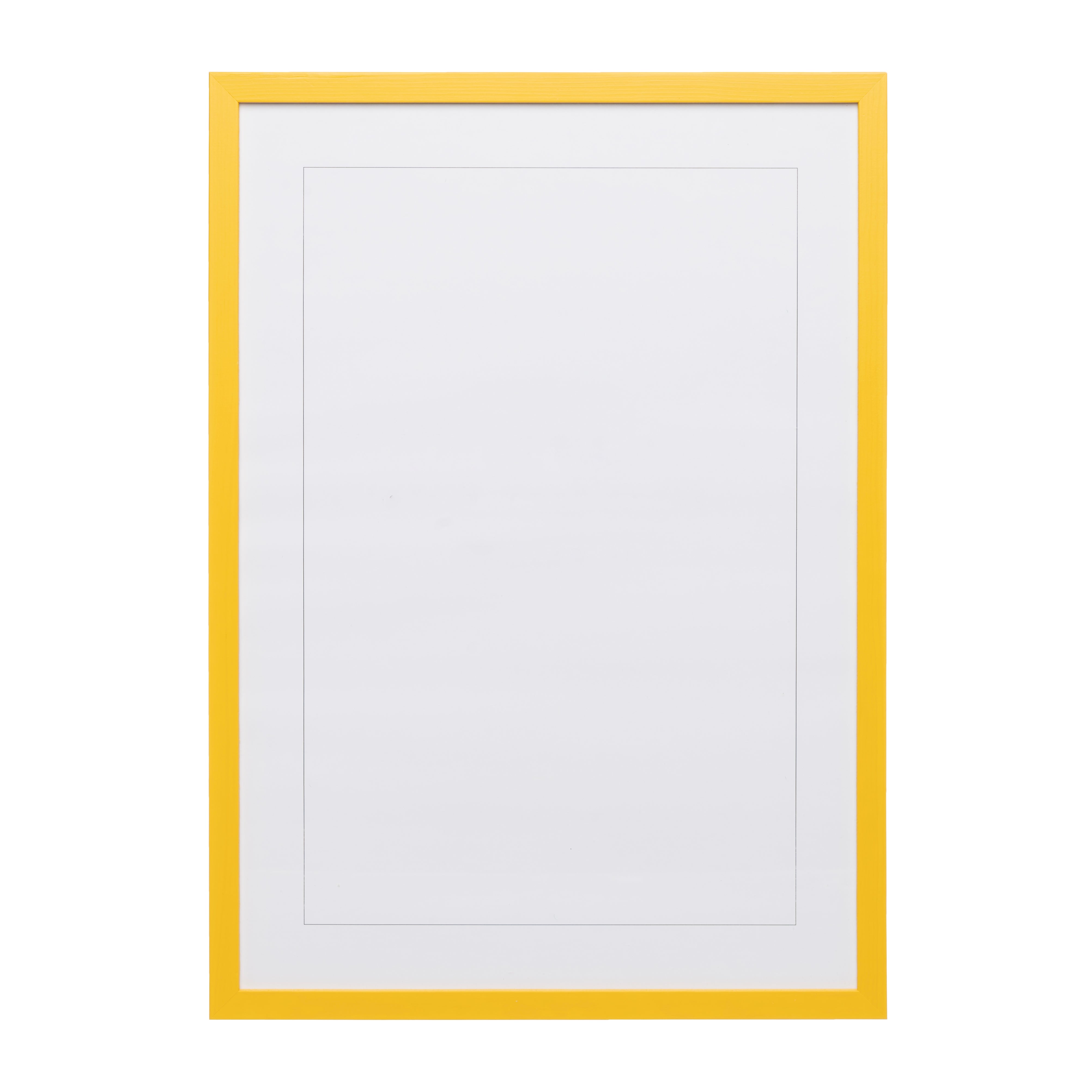 Naples Yellow Wood Picture Frame