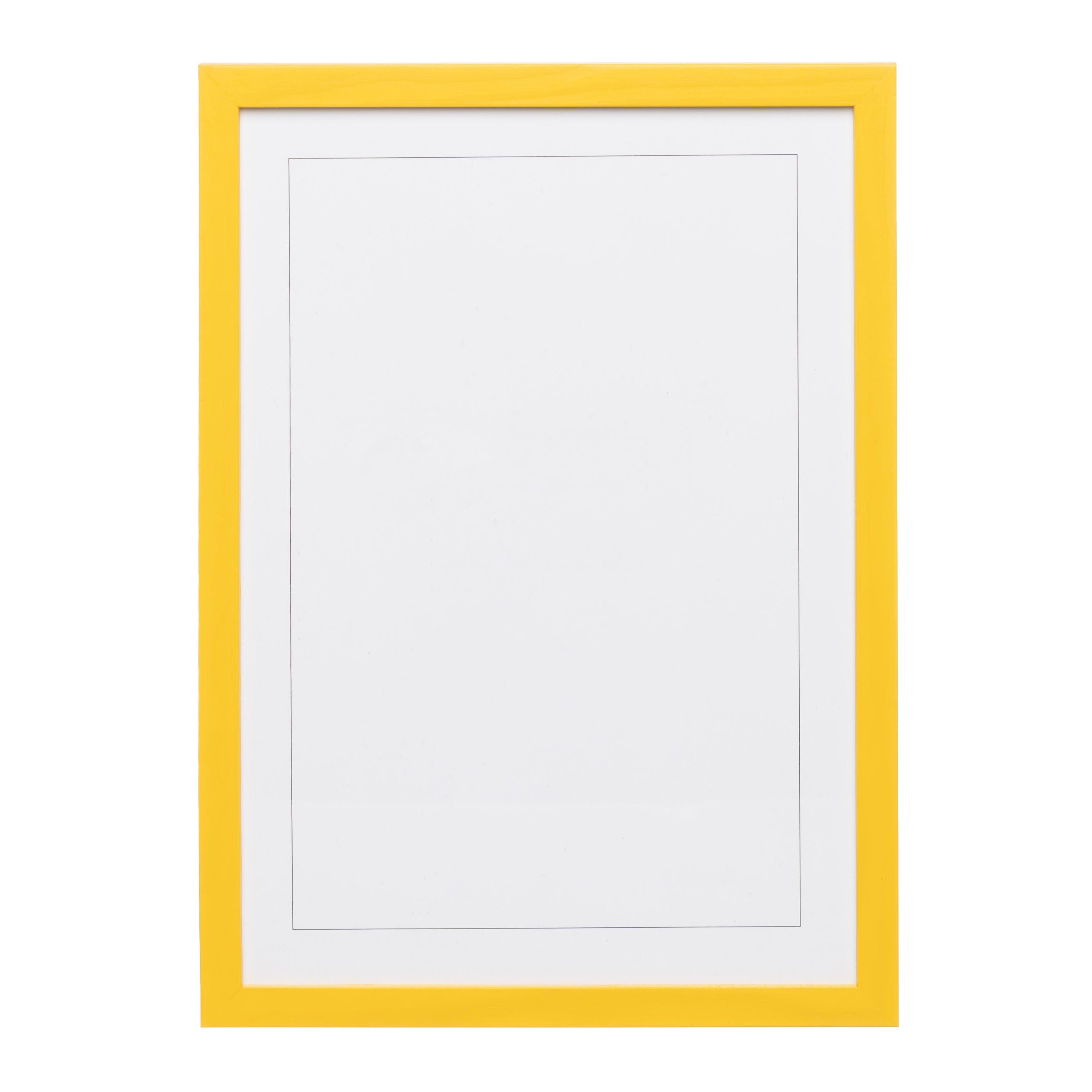 Naples Yellow Wood Picture Frame