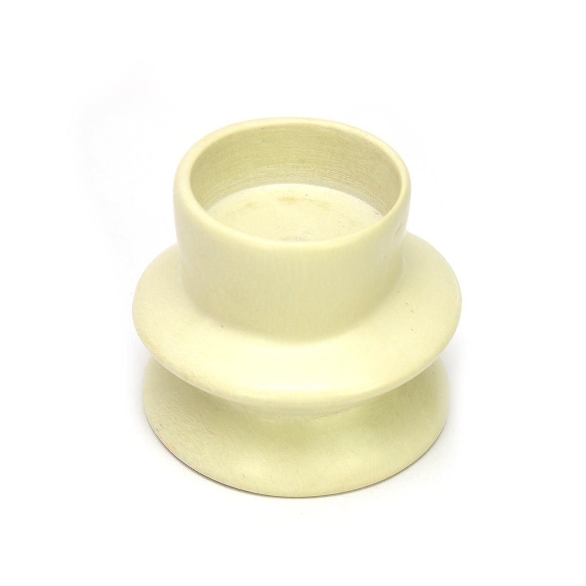 Kenyan Soapstone Tea Light Candle Holder 'Saturn'