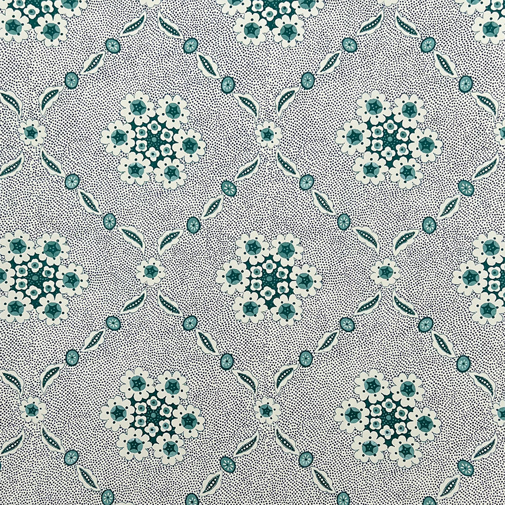 French Trellis Wallpaper - Forest