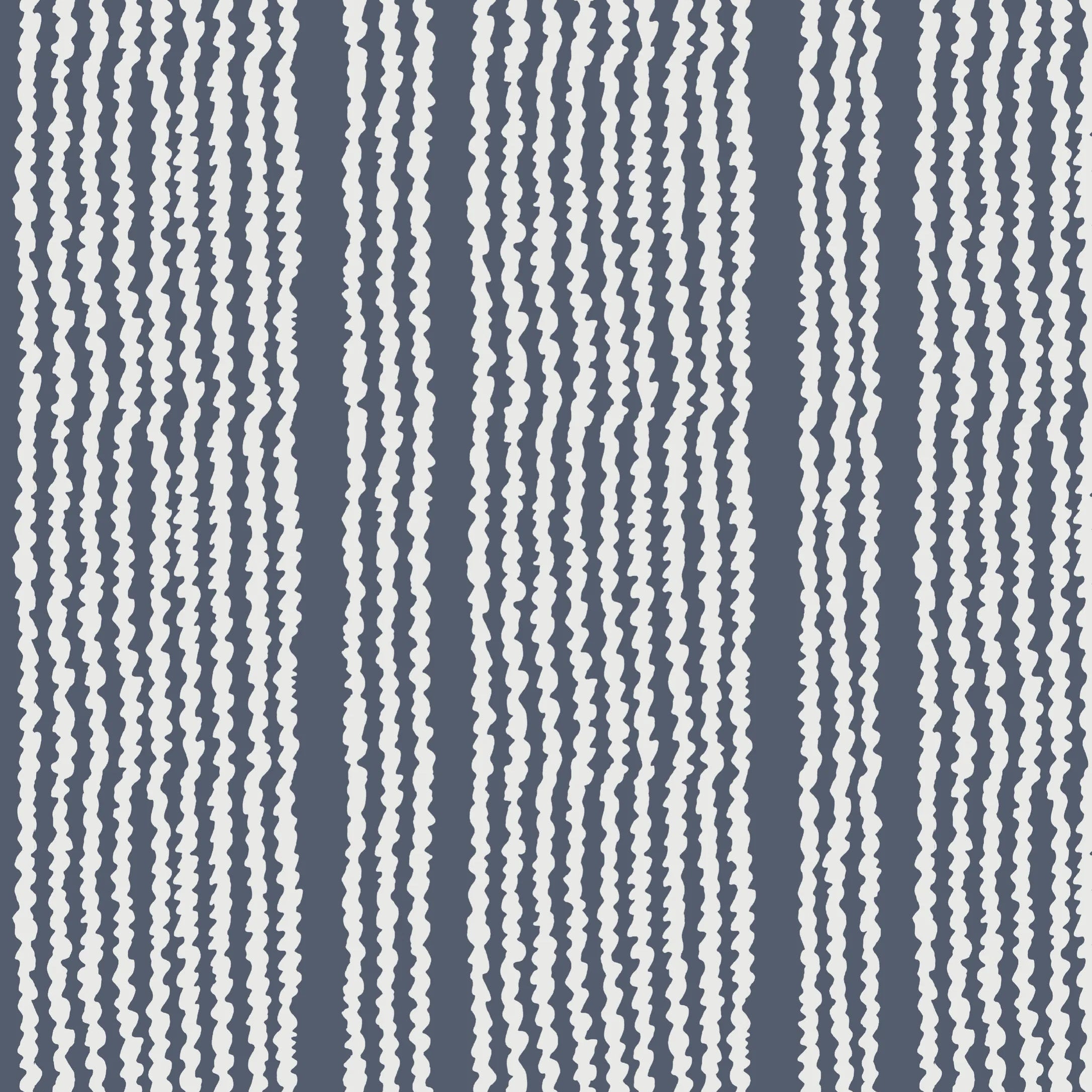 Ripple Stripe Wallpaper | Navy