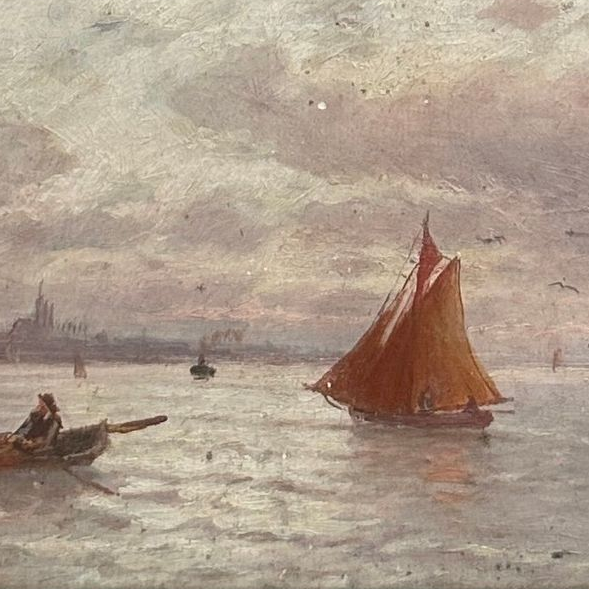 Silver Sea Oil Painting