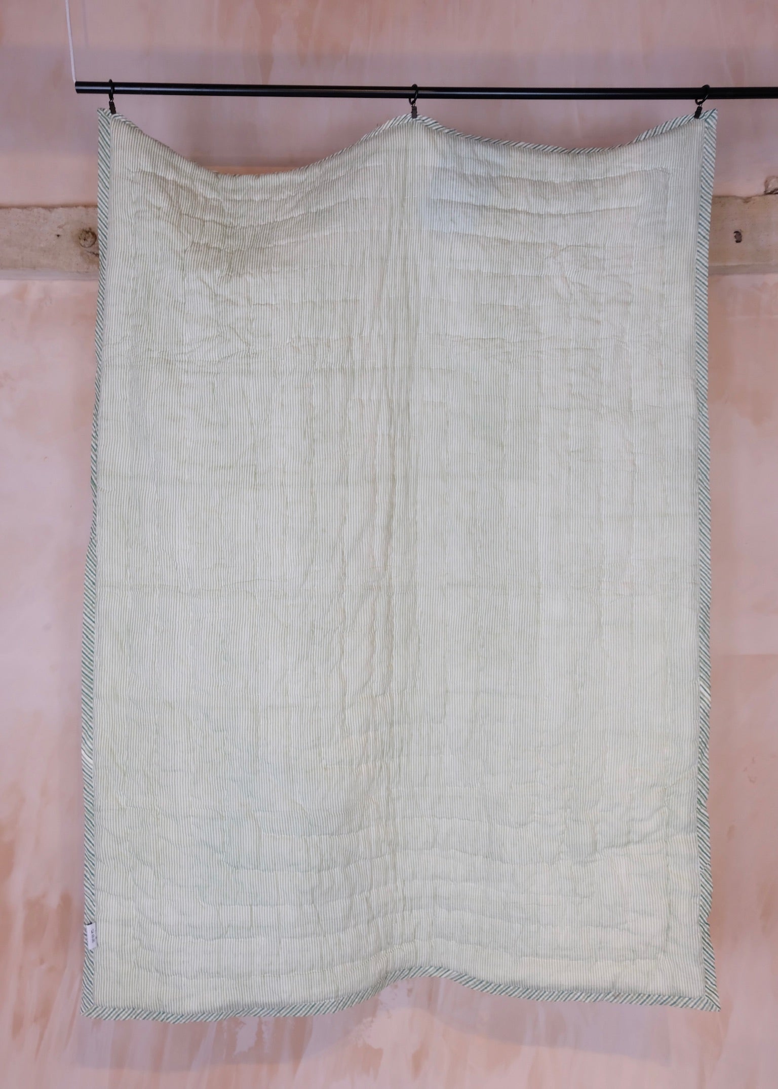 Green Organic Cotton Bed Quilt