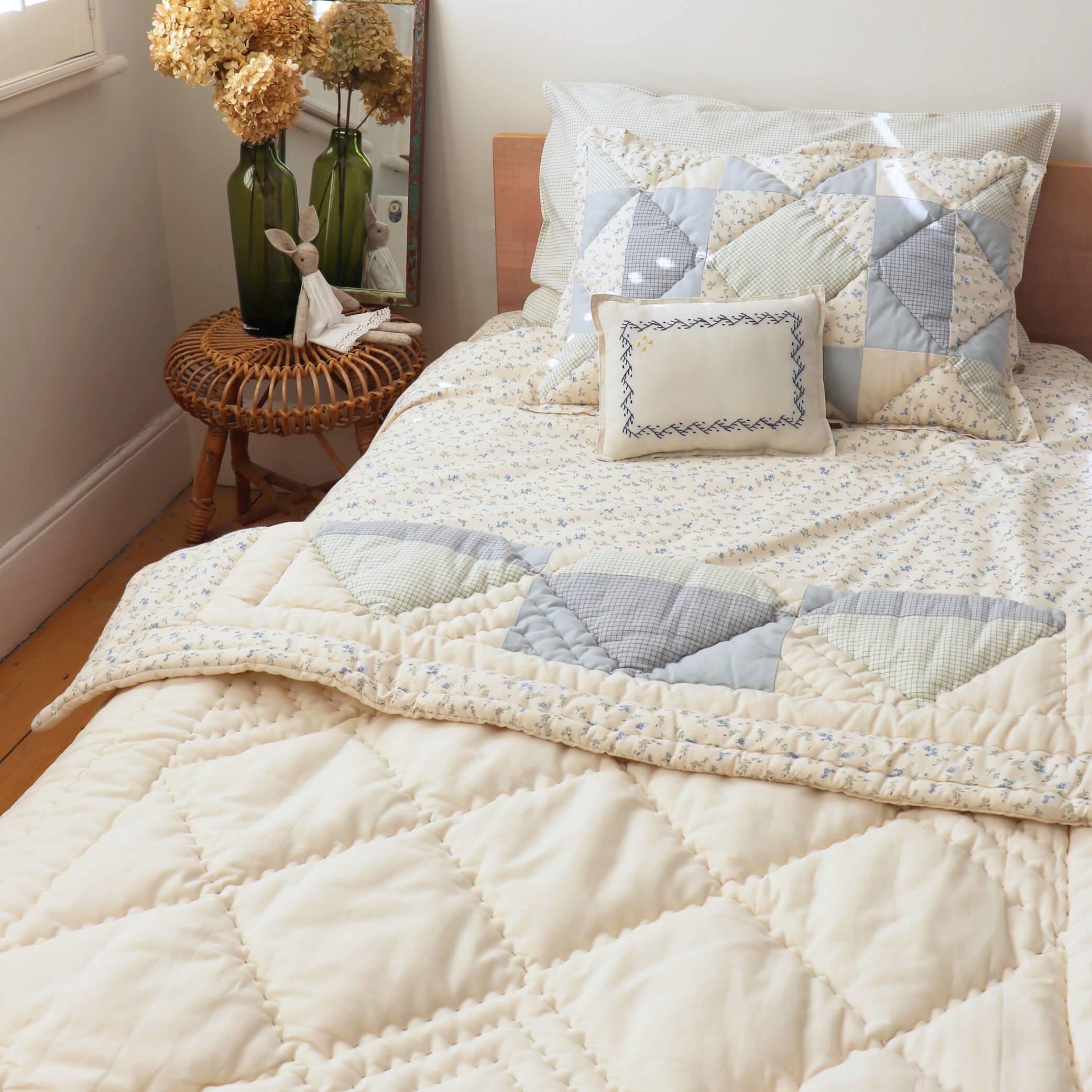 Bella Reversible Patchwork Quilted Blanket | Limited Edition