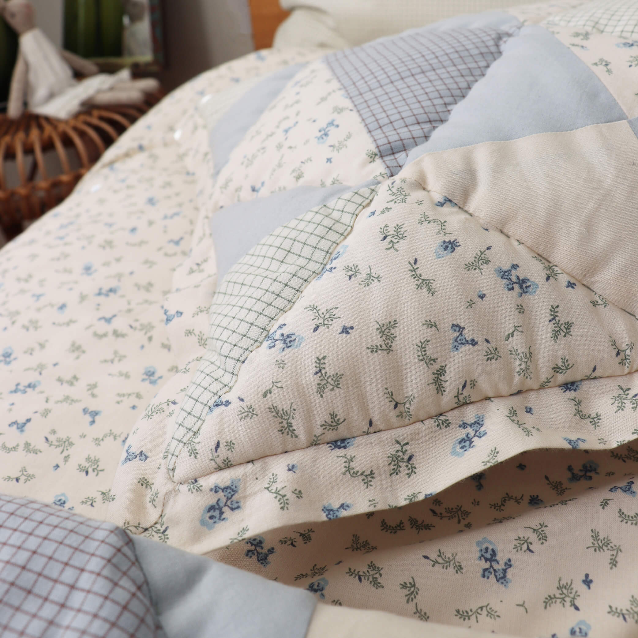 Bella Reversible Patchwork Quilted Blanket | Limited Edition