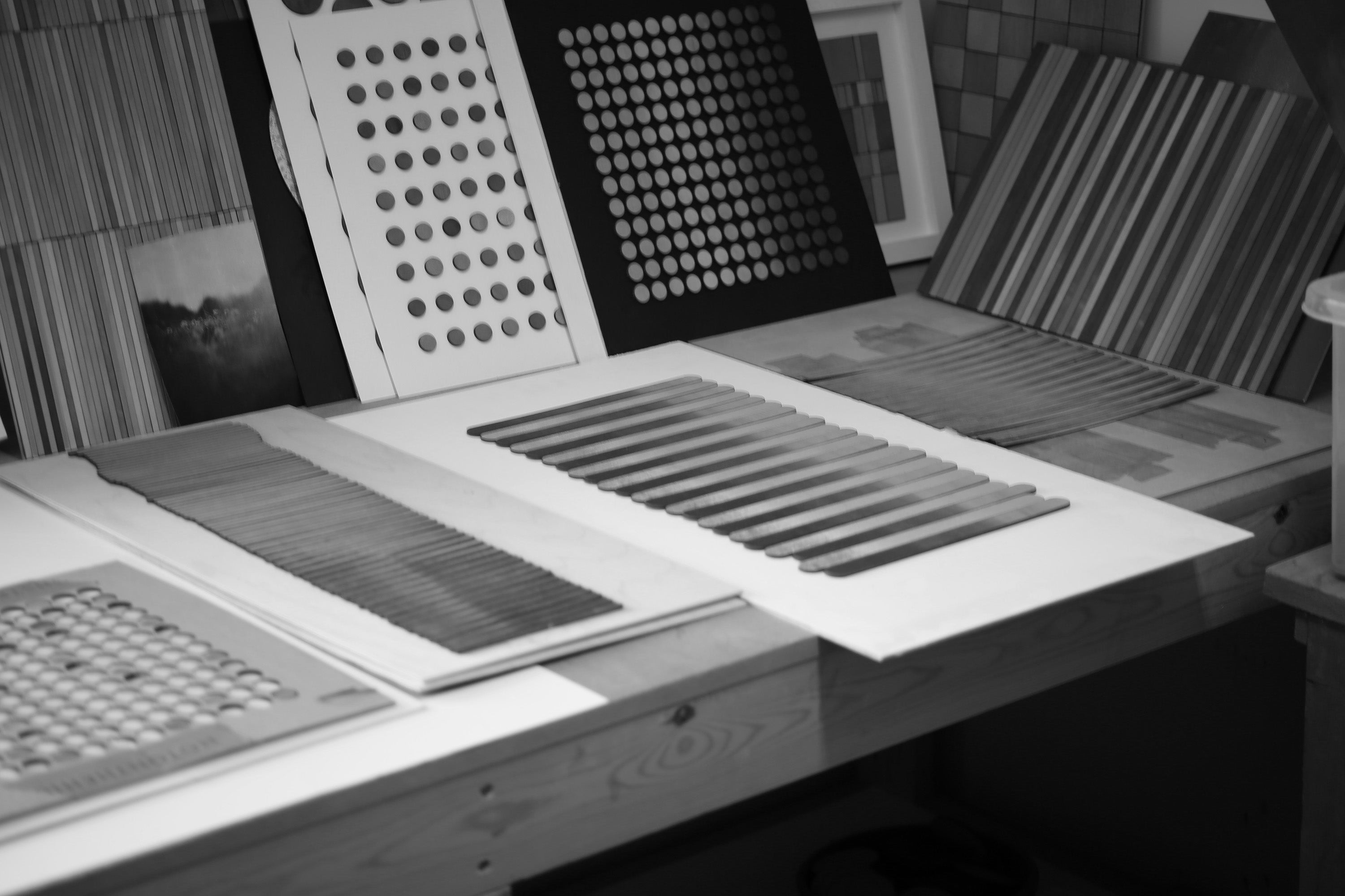 Stripe Blocks Colour Study Painting