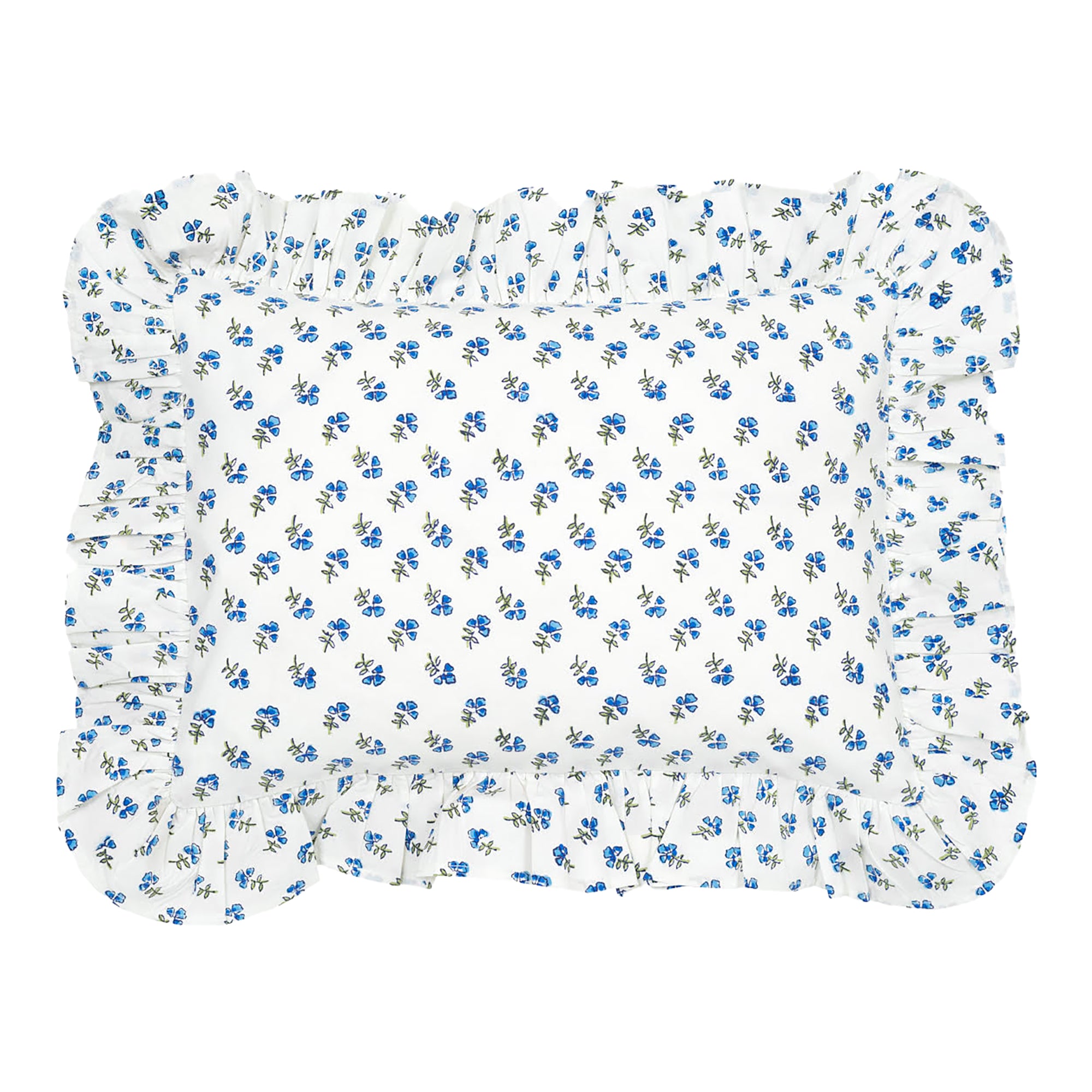 Blue Ditsy Baby Pillowcase
