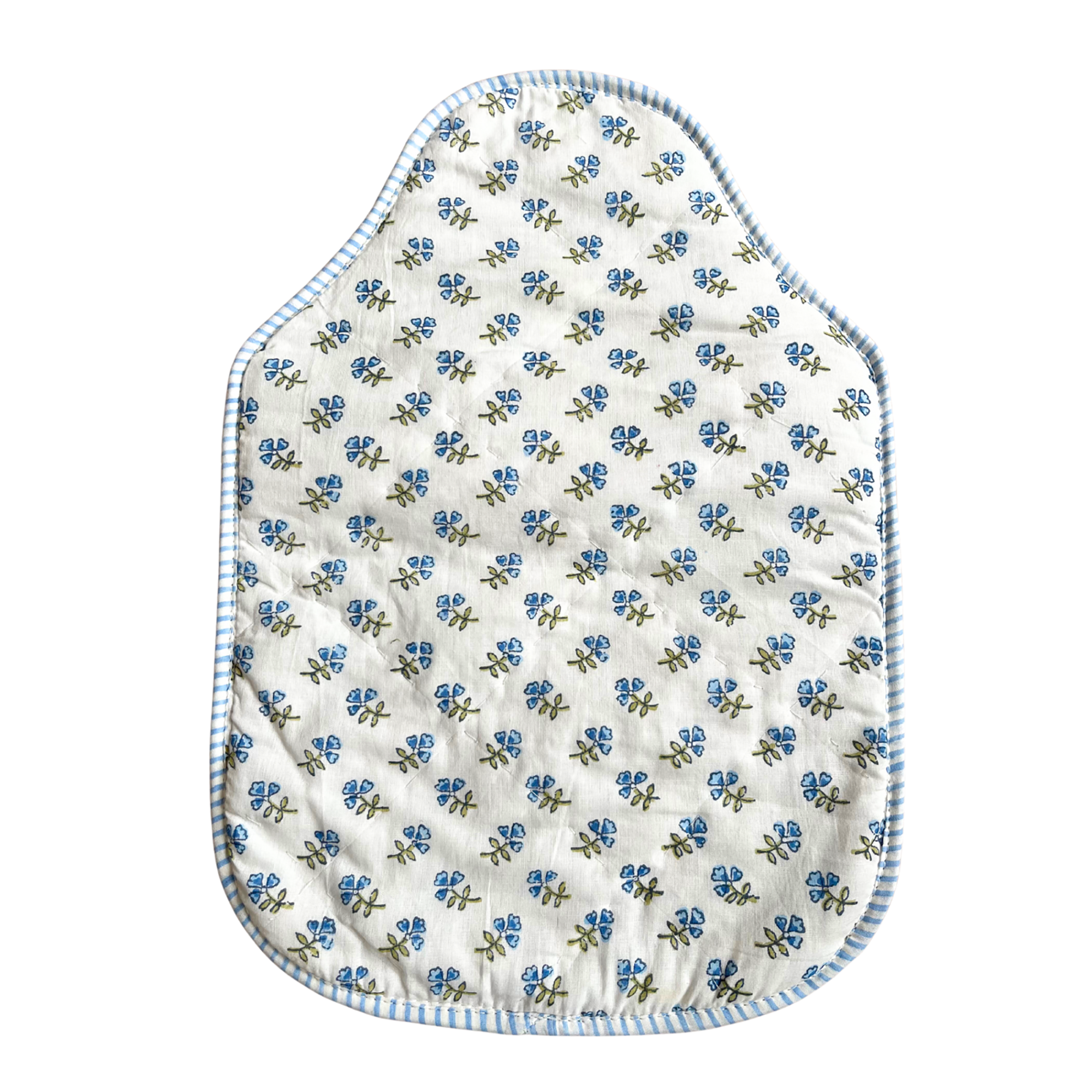 Blue Ditsy Hot Water Bottle Cover