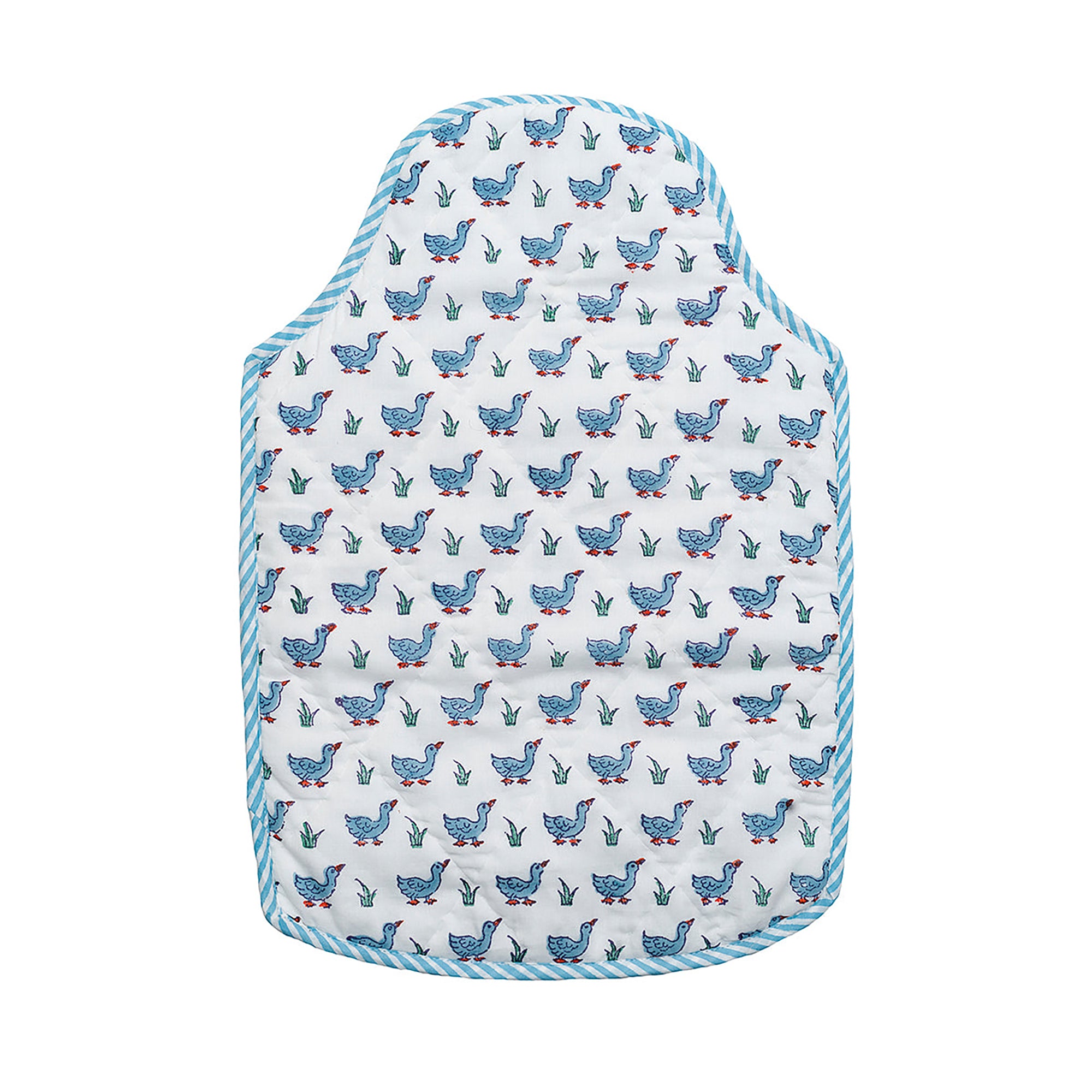 Bib and Bottle Cover- Blue Polka main image 1