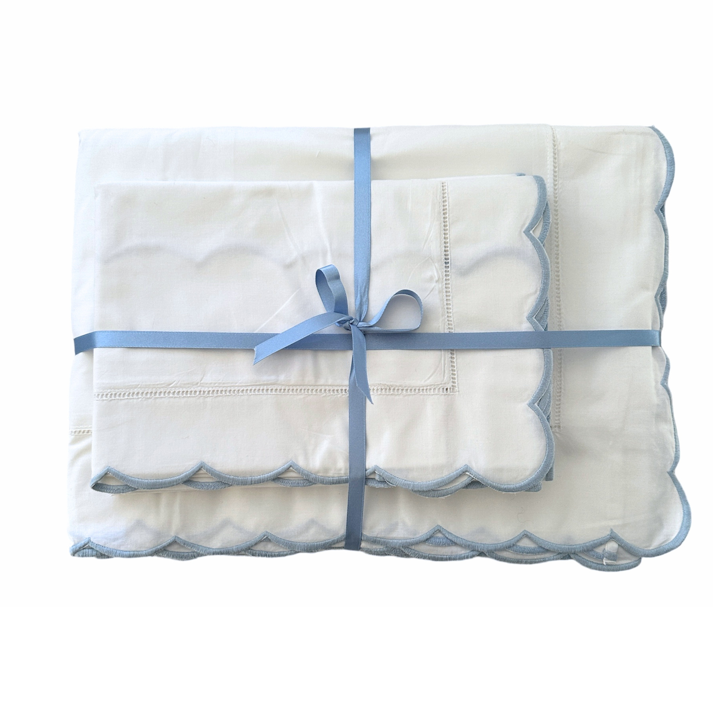 Blue Scallop Duvet Cover
