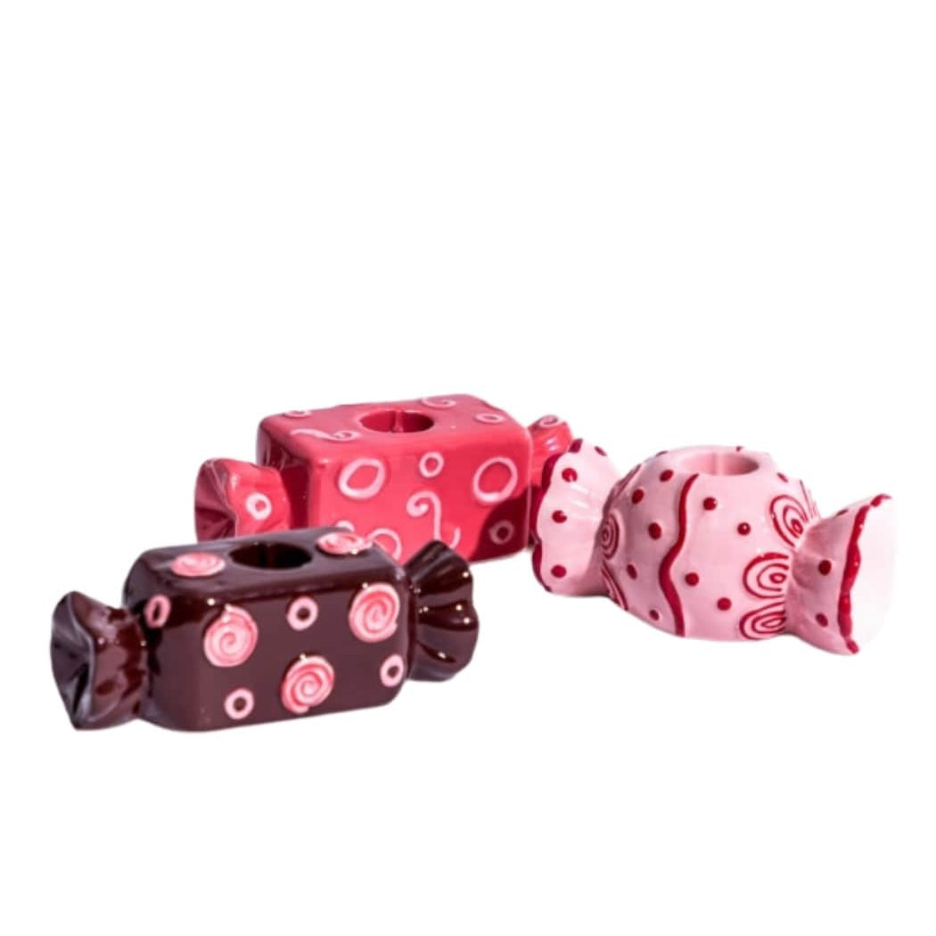 Bonbon Tea Light Holder Rose Mix | Set of 3