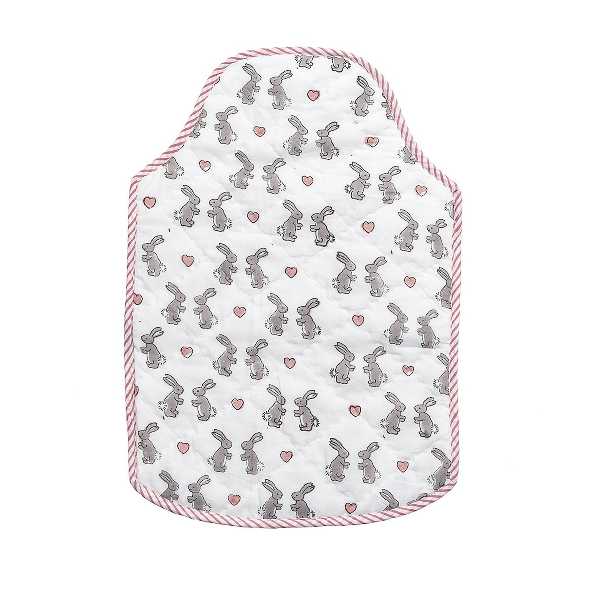 Pink Bunny Hot Water Bottle Cover