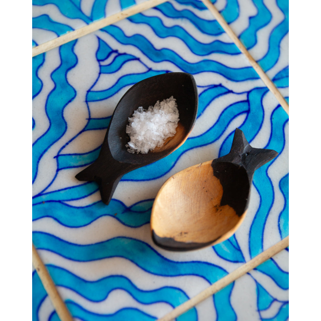 African Blackwood Fish Shaped Spoon