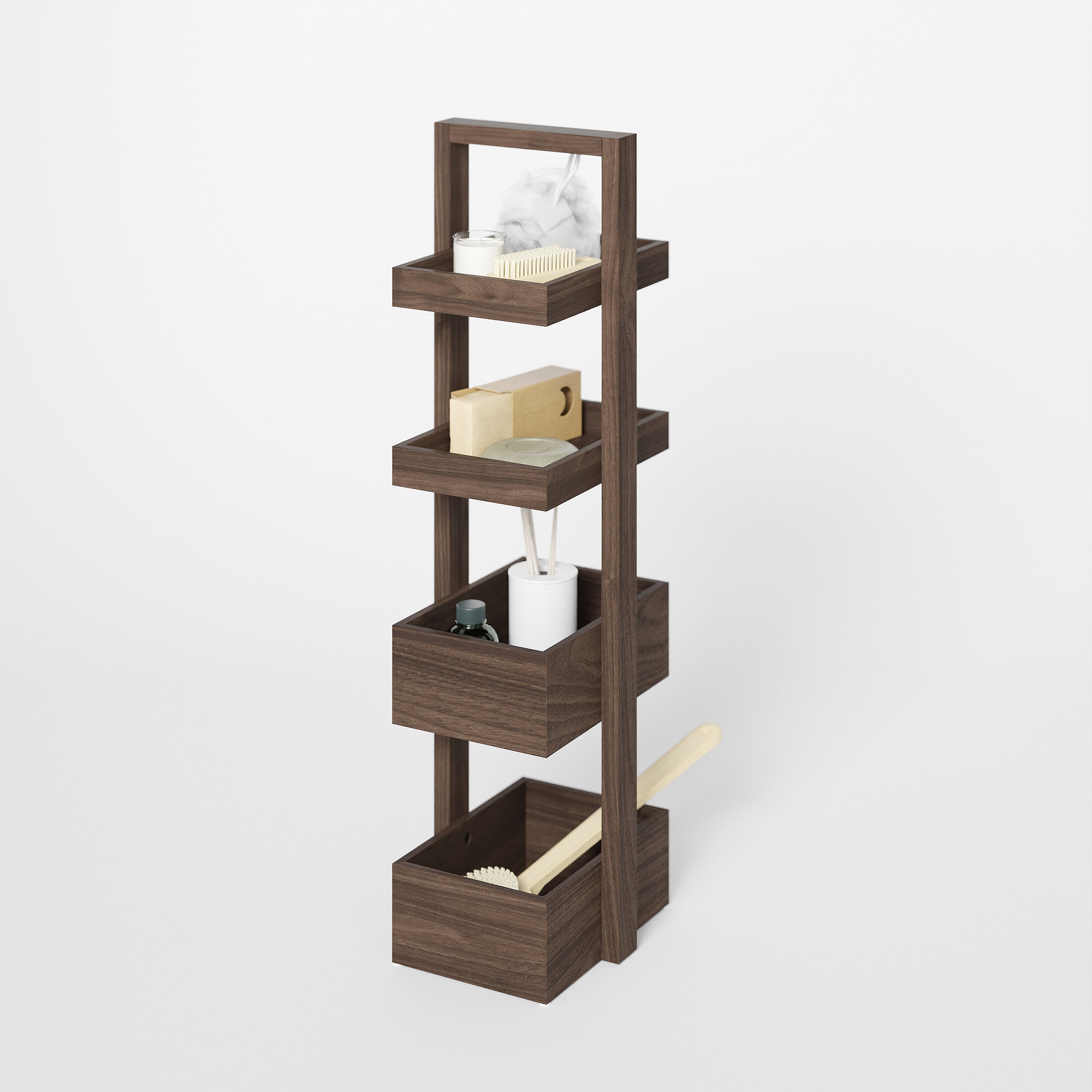 Caddy 4 Tray Yoku - Walnut