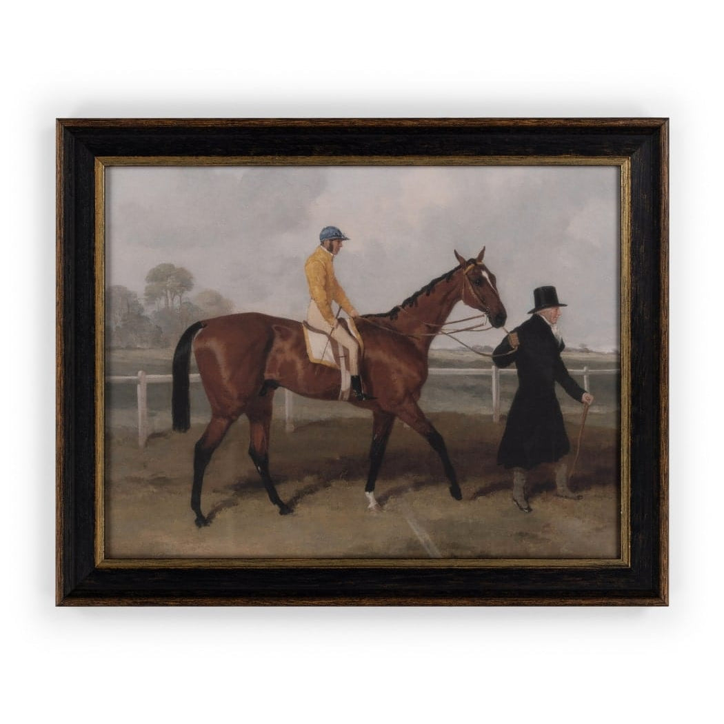 Morning Ride Vintage=-Style Framed Print