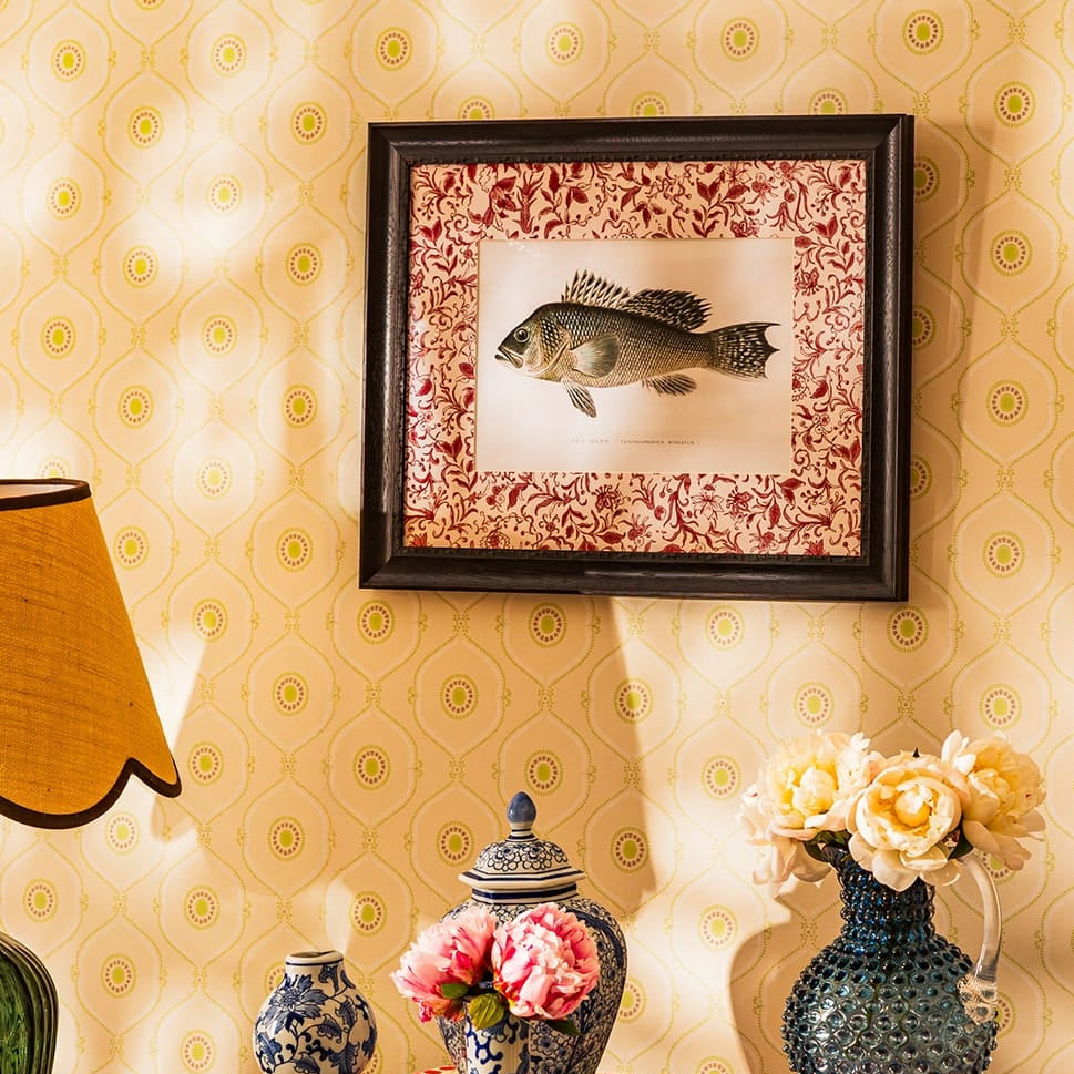 Fish III Vintage-Style Framed Print