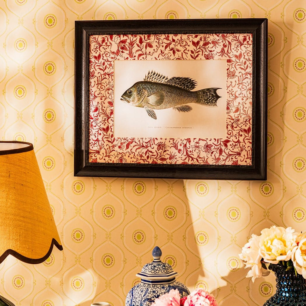 Fish III Vintage-Style Framed Print