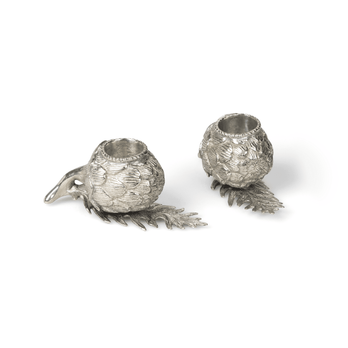 Pewter Artichoke Candleholder | Set of 2