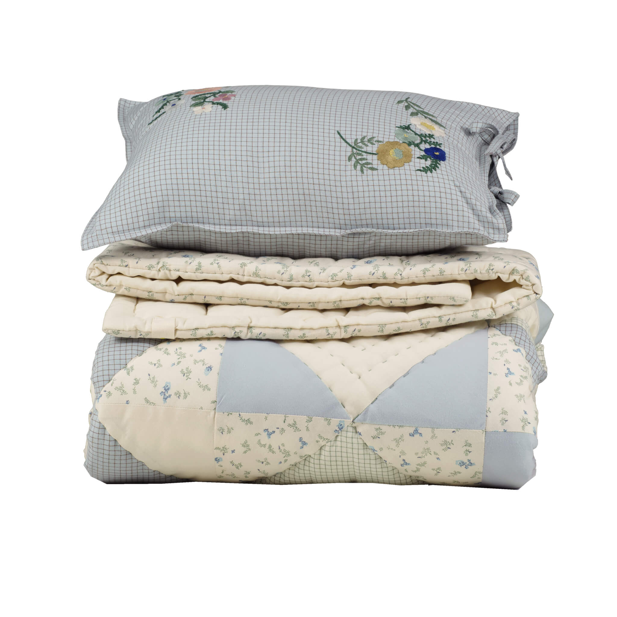 Bella Reversible Patchwork Quilted Blanket | Limited Edition