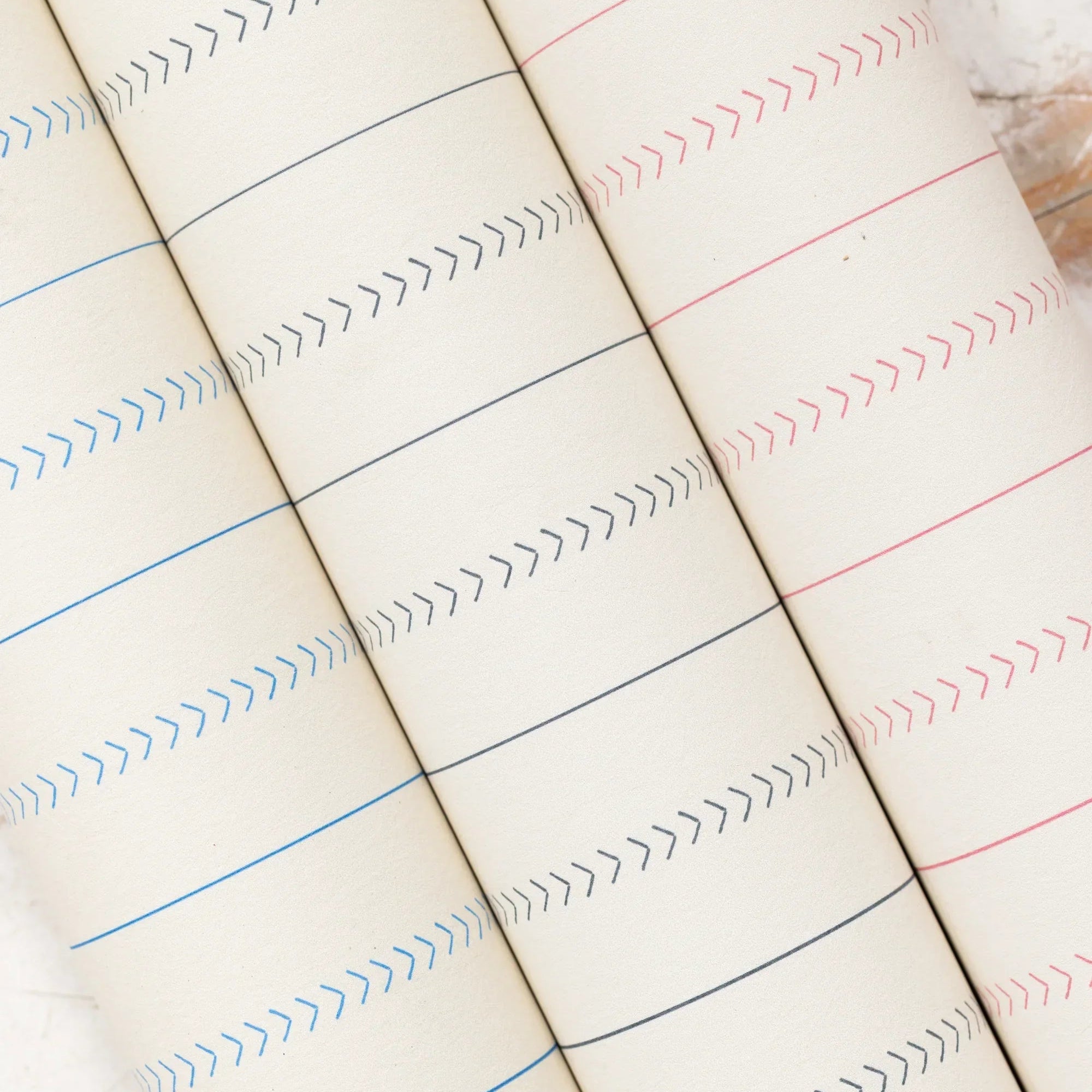Sail Stitch Stripe Wallpaper | Ocean