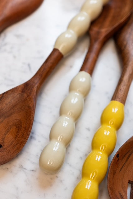 Bobbin Salad Servers | Mushroom