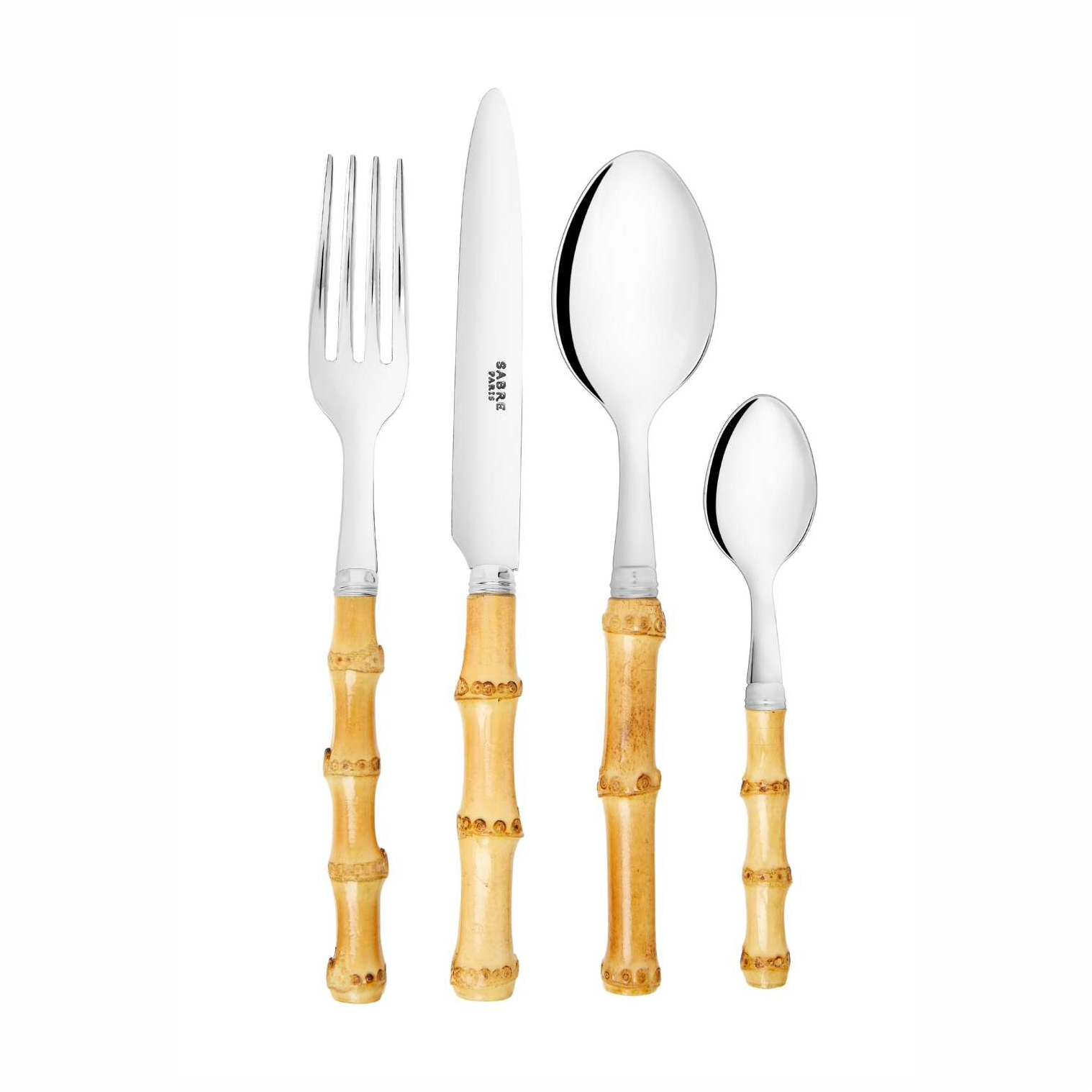 4-Piece Bamboo Cutlery Set