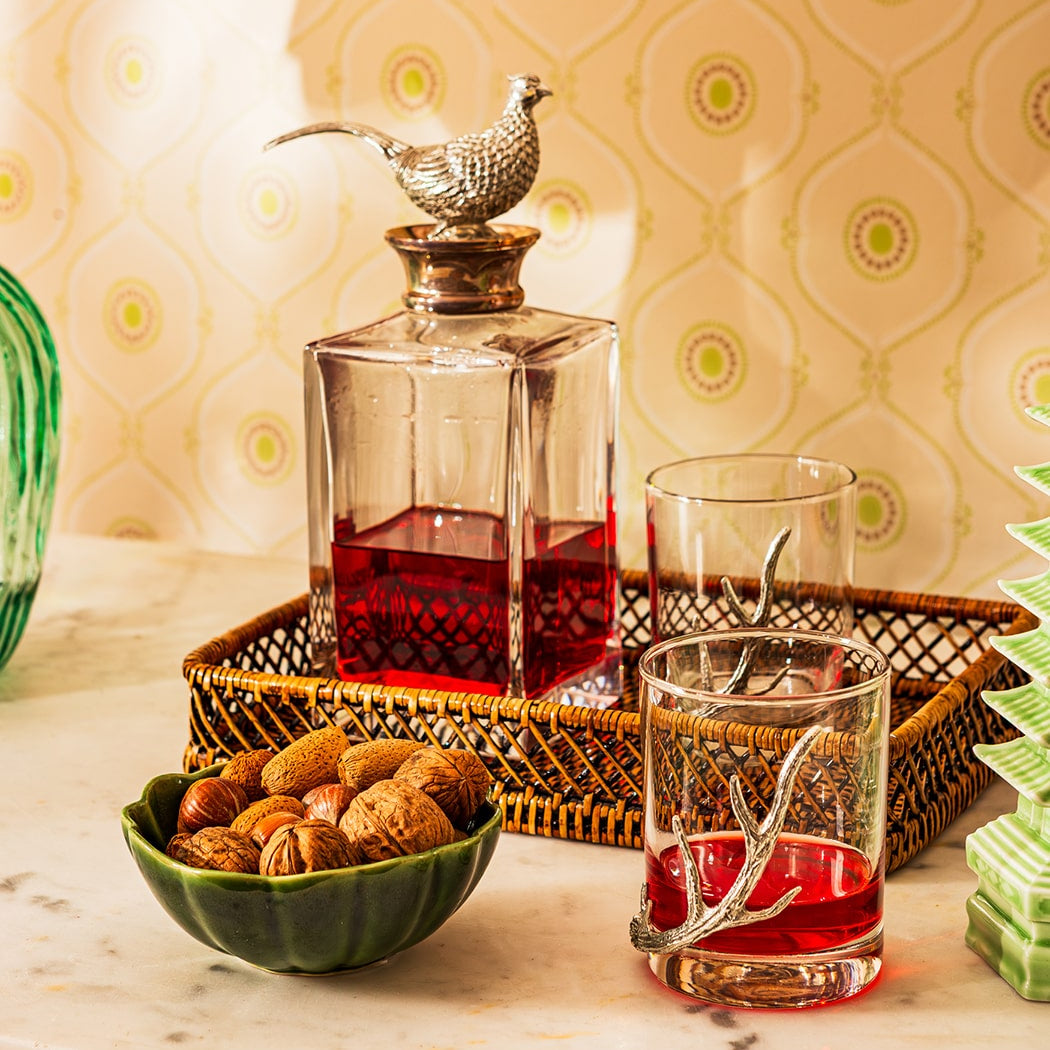 Silver Crest Crystal Decanter