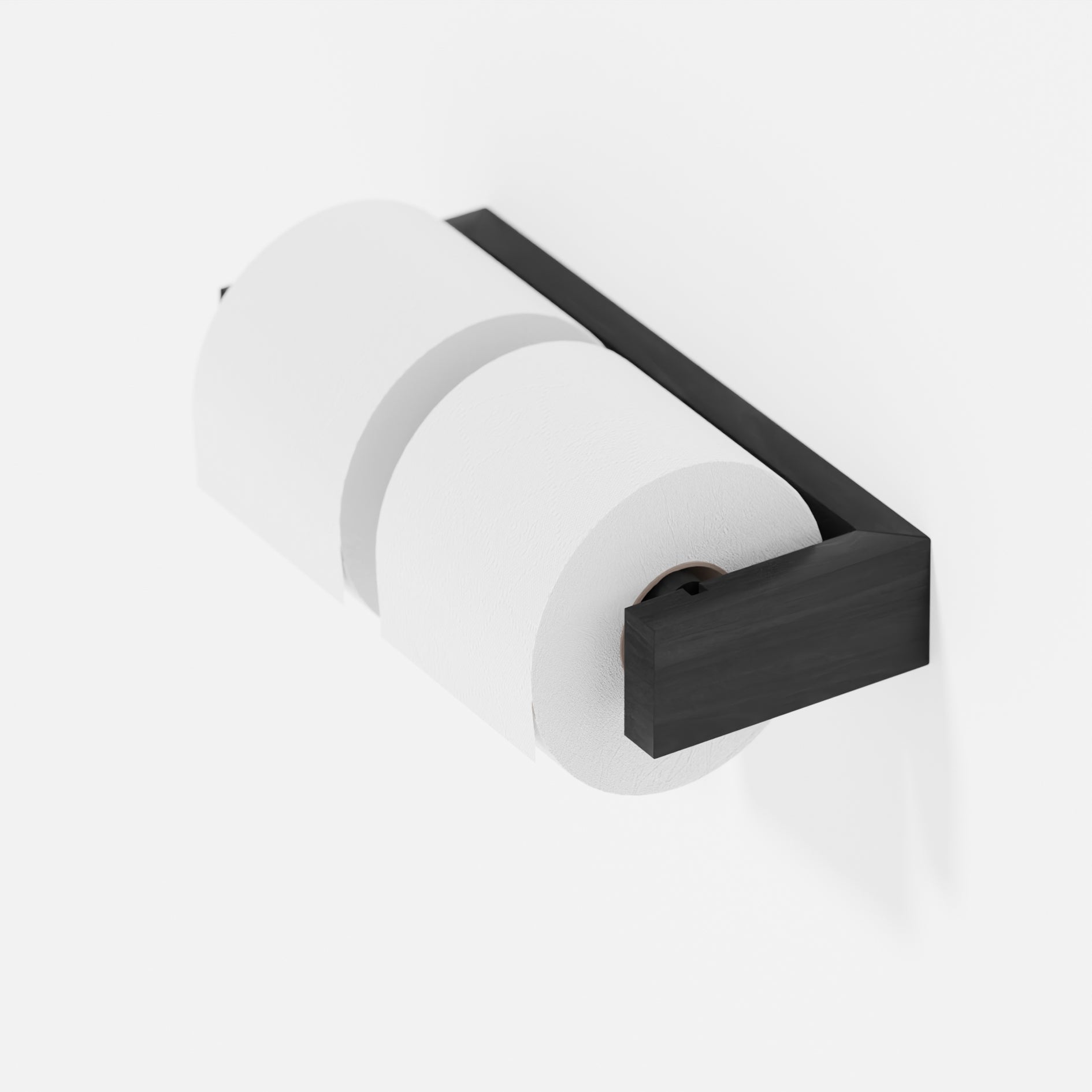 Double Toilet Roll Holder Wall Slimline