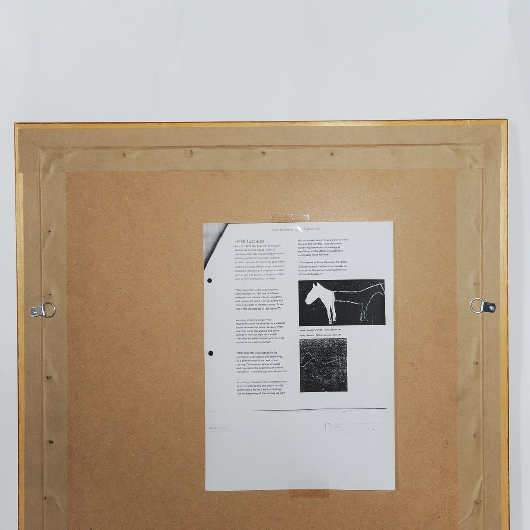 'Behorse' Original Framed & Signed Print by Peter Buechler