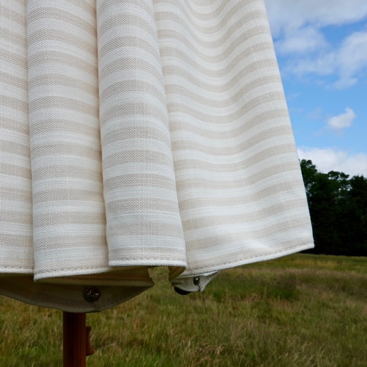 Natural Striped Parasol
