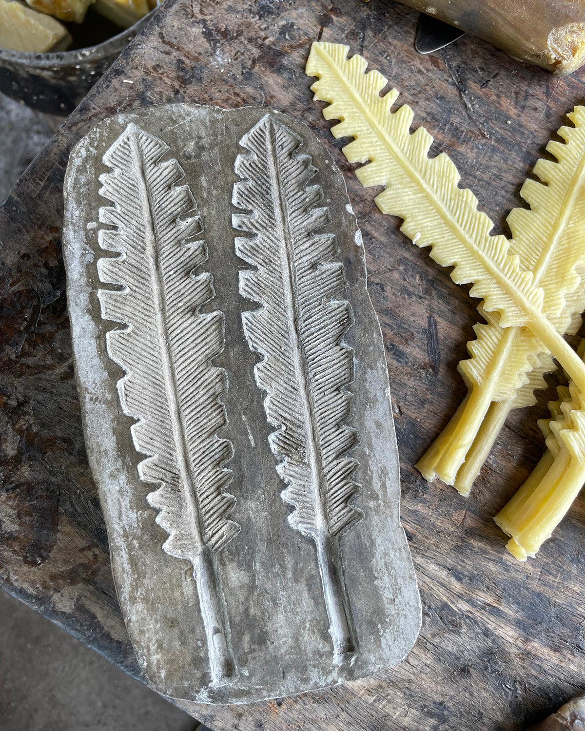 Ghanaian Ashanti Brass Door Knocker 'Feather'